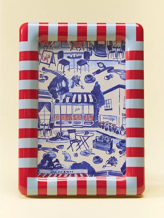Anthropologie Other - ANTHRO X  DAMSON MADDER NWT stripe picture frame -red/blue -4x6